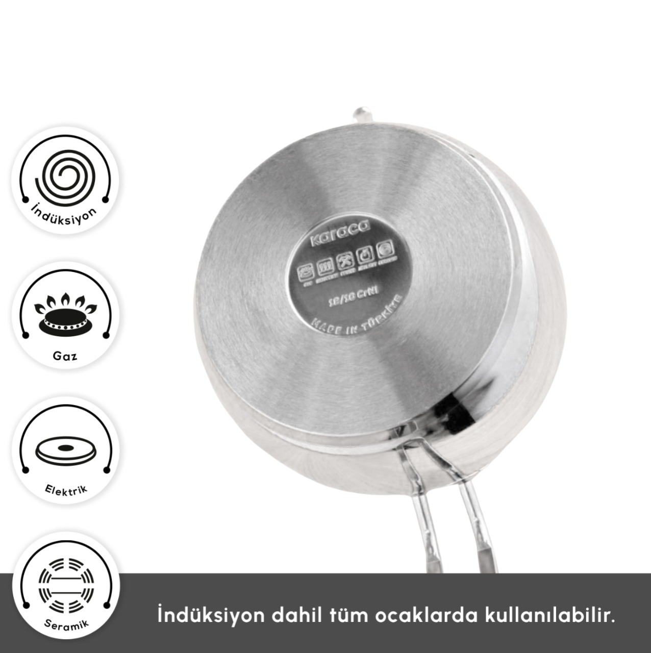 Karaca Stream Bone Saturn 24 Parça 6 Kişilik Yemek Takımı Platin